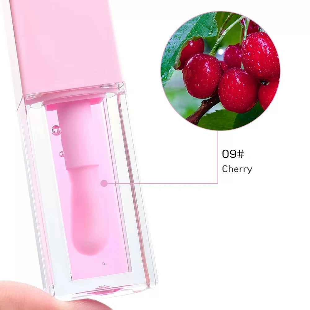 Private Label Rose Lip Oil Wholesale Vegan Day and Night Fruit Lipgloss Oil Lip Gloss Plumper